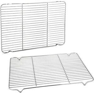 P&P CHEF Baking Rack Cooking Rack Set of 2-16.6''x11.5", Stainless Steel Wire